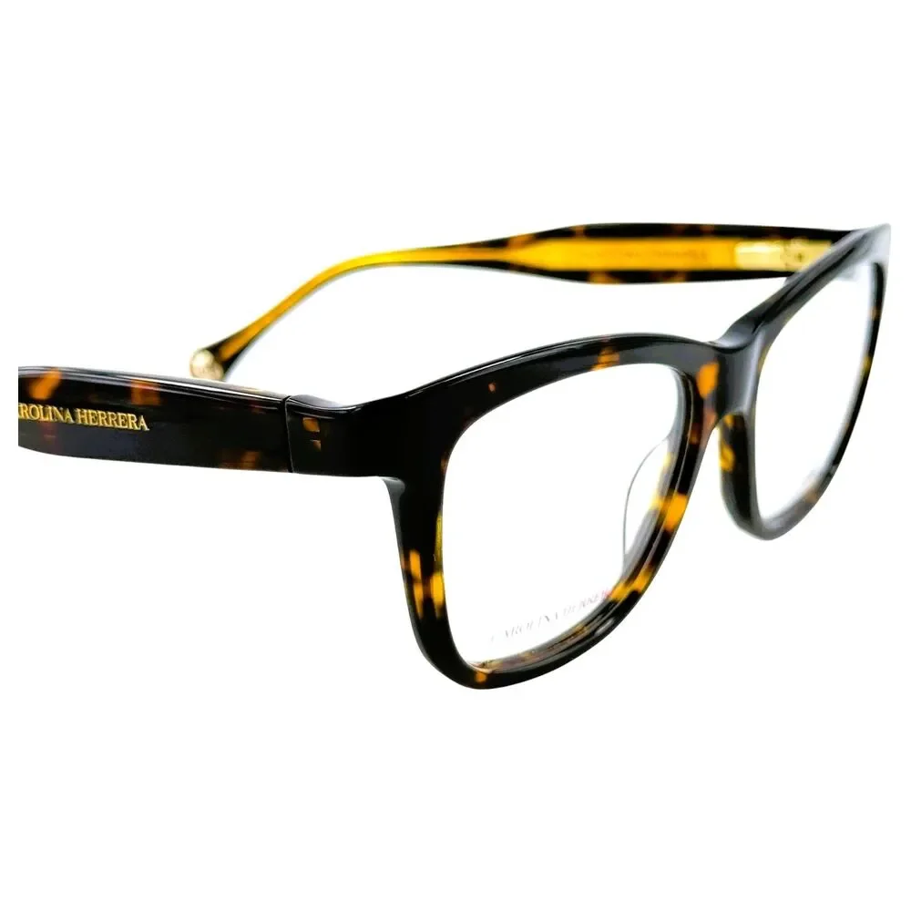 Carolina Herrera CH0016 Womens Plastic Eyeglass Frame 086 Havana 52-16